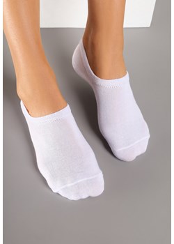 Białe Skarpety Stopki z Wiskozy 3 Pack Tiefra ze sklepu renee.pl w kategorii Skarpetki damskie - zdjęcie 189081851