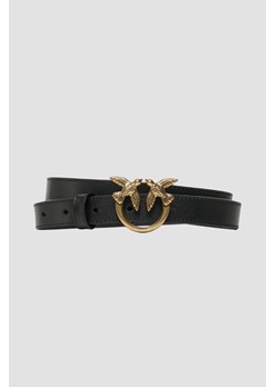PINKO Czarny pasek damski Love Berry H2 Belt, Rozmiar L ze sklepu outfit.pl w kategorii Paski damskie - zdjęcie 189081913