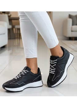 Czarne damskie sneakersy obuwie sportowe /A10-3 18848 T152/ ze sklepu Pantofelek24.pl w kategorii Buty sportowe damskie - zdjęcie 189082161