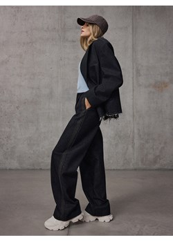 Mohito - Krótka marynarka oversize - granatowy ze sklepu Mohito w kategorii Marynarki damskie - zdjęcie 189083654