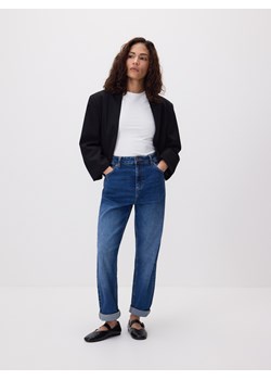 Reserved - Jeansy boyfriend slim - granatowy ze sklepu Reserved w kategorii Jeansy damskie - zdjęcie 189084760