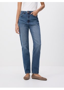 Reserved - Jeansy mom fit z dłuższą nogawką - granatowy ze sklepu Reserved w kategorii Jeansy damskie - zdjęcie 189084871