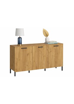 Industrialna komoda w kolorze dąb craft złoty P4-B60 ze sklepu Edinos.pl w kategorii Komody - zdjęcie 189085862