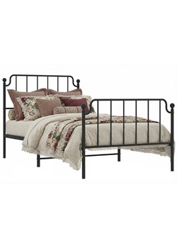 Czarne metalowe łóżko indusrialne 100x200cm A6-R86 ze sklepu Edinos.pl w kategorii Łóżka i materace - zdjęcie 189085913