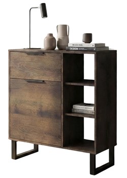 Industrialna komoda na czarnej podstawie E1-M16 ze sklepu Edinos.pl w kategorii Komody - zdjęcie 189085920