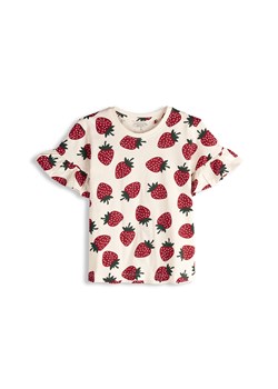 GATE Bawełniana koszulka z nadrukiem 3Y ze sklepu gateshop w kategorii Bluzki dziewczęce - zdjęcie 189087093