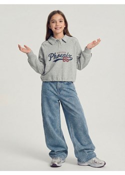 Sinsay - Jeansy wide leg z ozdobnymi dżetami - niebieski ze sklepu Sinsay w kategorii Spodnie dziewczęce - zdjęcie 189087671