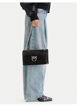 Torebka PINKO Love One Light Classic AI 25-26 PLTT 106174 A2JC Czarny ze sklepu eobuwie.pl w kategorii Listonoszki - zdjęcie 189087952