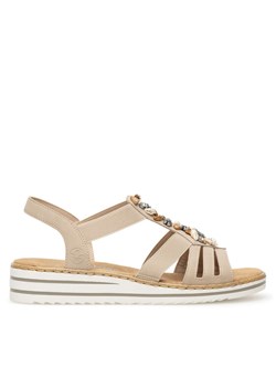 Sandały Rieker V0649-62 Beżowy ze sklepu eobuwie.pl w kategorii Sandały damskie - zdjęcie 189088111