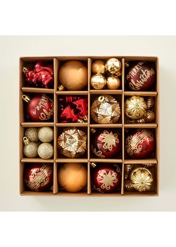 BELLA MAISON Bombki (10 szt.) w kolorze beżowo-czerwonym ze sklepu Limango Polska w kategorii Dekoracje bożonarodzeniowe - zdjęcie 189089441