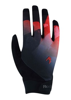 Roeckl SPORTS Rękawiczki kolarskie "Montan" w kolorze czarno-czerwonym ze sklepu Limango Polska w kategorii Rękawiczki dziecięce - zdjęcie 189090230