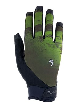 Roeckl SPORTS Rękawiczki kolarskie "Montan" w kolorze zielono-czarnym ze sklepu Limango Polska w kategorii Rękawiczki dziecięce - zdjęcie 189090234
