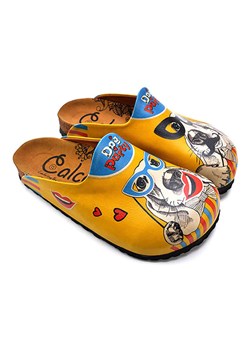 Calceo Chodaki w kolorze musztardowym ze wzorem ze sklepu Limango Polska w kategorii Klapki damskie - zdjęcie 189090410
