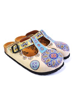 Calceo Chodaki w kolorze beżowym ze wzorem ze sklepu Limango Polska w kategorii Klapki damskie - zdjęcie 189090440