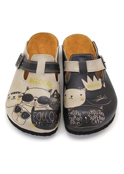 Calceo Chodaki w kolorze beżowo-antracytowym ze sklepu Limango Polska w kategorii Klapki damskie - zdjęcie 189090921