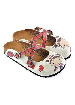 Calceo Chodaki w kolorze kremowym ze wzorem ze sklepu Limango Polska w kategorii Klapki damskie - zdjęcie 189091022