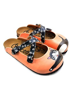 Calceo Chodaki w kolorze pomarańczowym ze wzorem ze sklepu Limango Polska w kategorii Klapki damskie - zdjęcie 189091082