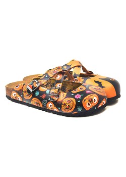 Calceo Chodaki w kolorze czarno-pomarańczowym ze sklepu Limango Polska w kategorii Klapki damskie - zdjęcie 189091092