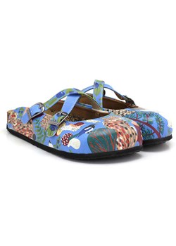 Calceo Chodaki w kolorze błękitnym ze wzorem ze sklepu Limango Polska w kategorii Klapki damskie - zdjęcie 189091130