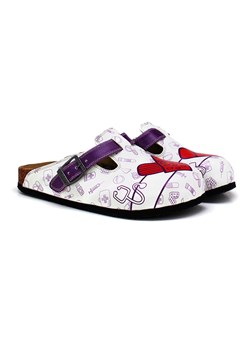 Calceo Chodaki w kolorze białym ze wzorem ze sklepu Limango Polska w kategorii Klapki damskie - zdjęcie 189091191