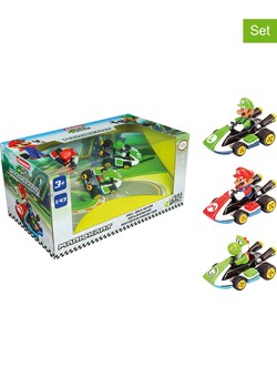 Carrera Samochody (3 szt.) "Pull&amp;Speed Mario Kart(TM)" w kolorze zielono-czerwonym - 3+ ze sklepu Limango Polska w kategorii Zabawki - zdjęcie 189091841