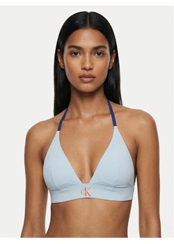 Calvin Klein Swimwear Góra od bikini LV00Q61225 Niebieski ze sklepu MODIVO w kategorii Stroje kąpielowe - zdjęcie 189095222
