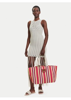 PINKO Torebka Shopping Bag Extra PE 25 PLTT 104754 A2G5 Różowy ze sklepu MODIVO w kategorii Torby Shopper bag - zdjęcie 189095362