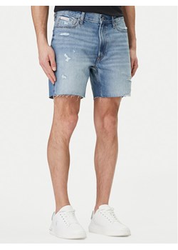 Calvin Klein Jeans Szorty jeansowe LV04RF790G Niebieski Slim Fit ze sklepu MODIVO w kategorii Spodenki męskie - zdjęcie 189095423