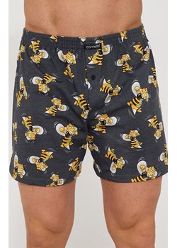 Bawełniane bokserki męskie Classic 001/187 Hornet, Kolor grafitowy-wzór, Rozmiar S, Cornette ze sklepu Primodo w kategorii Majtki męskie - zdjęcie 189096314