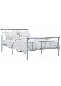 Szare metalowe łóżko loftowe 120x200 cm L4-W22 ze sklepu Edinos.pl w kategorii Łóżka i materace - zdjęcie 189098752