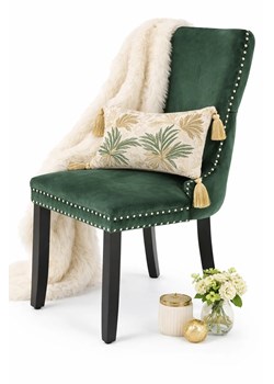 Zielone stylowe krzesło drewniane w stylu glamour K1-K46 ze sklepu Edinos.pl w kategorii Krzesła - zdjęcie 189098762