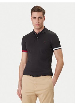 Tommy Hilfiger Polo MW0MW42743 Czarny Slim Fit ze sklepu MODIVO w kategorii T-shirty męskie - zdjęcie 189099080