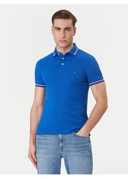Tommy Hilfiger Polo Seasonal MW0MW39993 Niebieski Slim Fit ze sklepu MODIVO w kategorii T-shirty męskie - zdjęcie 189099100