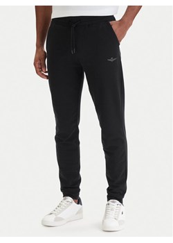 Aeronautica Militare Spodnie dresowe 261PF0872UF00459 Czarny Regular Fit ze sklepu MODIVO w kategorii Spodnie męskie - zdjęcie 189099120