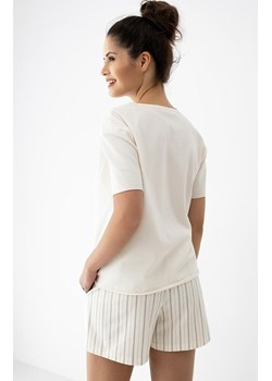 Sensis krótka piżama damska dwuczęściowa Jemma, Kolor ecru-beżowy, Rozmiar S, SENSIS ze sklepu Primodo w kategorii Piżamy damskie - zdjęcie 189099700
