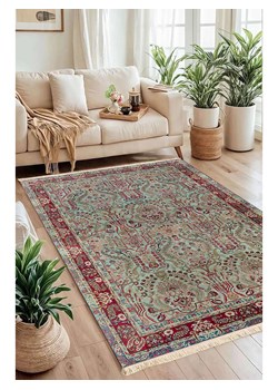 Conceptum Hypnose Dywan bawełniany "157" w kolorze błękitno-czerwonym ze sklepu Limango Polska w kategorii Dywany - zdjęcie 189101612