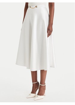 Elisabetta Franchi Spódnica midi GO-156-61E2-V320 Biały Regular Fit ze sklepu MODIVO w kategorii Spódnice - zdjęcie 189101791