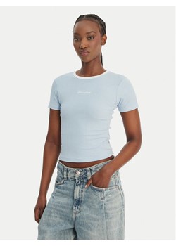 Guess Jeans T-Shirt W6GPA9 KF641 Błękitny Slim Fit ze sklepu MODIVO w kategorii Bluzki damskie - zdjęcie 189101860