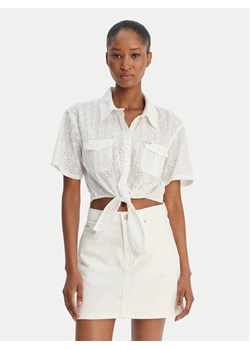 Guess Koszula W6GHA3 WO331 Biały Regular Fit ze sklepu MODIVO w kategorii Koszule damskie - zdjęcie 189101871