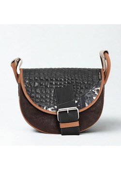 brązowa torebka damska skórzana Freshman Mini na ramię listonoszka ze sklepu Słoń Torbalski w kategorii Listonoszki - zdjęcie 189102850