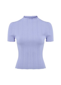 HUGO Damska koszula z dzianiny - Sarphapilk Kobiety bzowy wypukły wzór tkaniny ze sklepu vangraaf w kategorii Bluzki damskie - zdjęcie 189102864