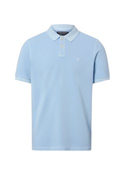 Marc O'Polo Męska koszulka polo Mężczyźni Bawełna (100%) jasnoniebieski jednolity ze sklepu vangraaf w kategorii T-shirty męskie - zdjęcie 189102882