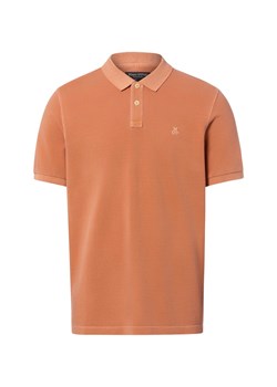 Marc O'Polo Męska koszulka polo Mężczyźni Bawełna (100%) pomarańczowy jednolity ze sklepu vangraaf w kategorii T-shirty męskie - zdjęcie 189102884