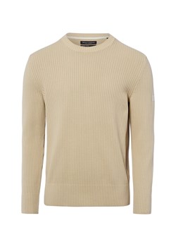 Marc O'Polo Męski sweter z dzianiny Mężczyźni Bawełna (100%) melanżowy jednolity ze sklepu vangraaf w kategorii Swetry męskie - zdjęcie 189102890