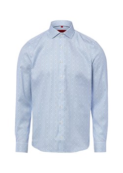 Finshley & Harding Męska koszula biznesowa Mężczyźni Slim Fit Bawełna (100%) niebieski wzorzysty ze sklepu vangraaf w kategorii Koszule męskie - zdjęcie 189102900