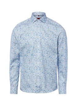 Finshley & Harding Męska koszula biznesowa Mężczyźni Slim Fit Bawełna (100%) jasnoniebieski wzorzysty ze sklepu vangraaf w kategorii Koszule męskie - zdjęcie 189102901