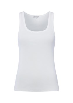 Marie Lund Top damski Kobiety Bawełna biały jednolity ze sklepu vangraaf w kategorii Bluzki damskie - zdjęcie 189102912