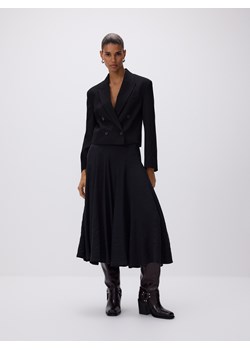 Reserved - Krótka marynarka z wełną - czarny ze sklepu Reserved w kategorii Marynarki damskie - zdjęcie 189103033