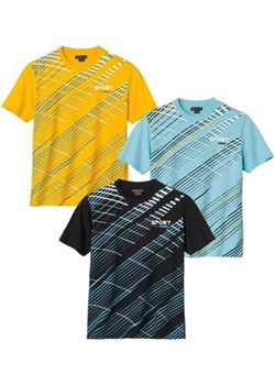 Zestaw 3 sportowych koszulek Running Spring ze sklepu Atlas For Men w kategorii T-shirty męskie - zdjęcie 189103120