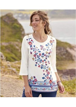 Bluzka z kwiatowym nadrukiem ze sklepu Atlas For Men w kategorii Bluzki damskie - zdjęcie 189103212
